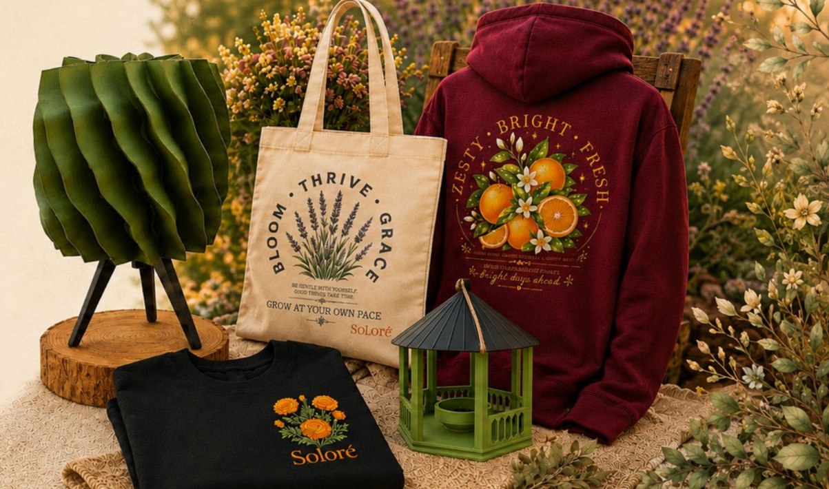 Soloré Creations — 3D-printed lamps, garden décor and original apparel