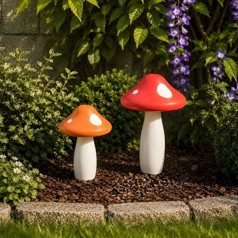 Mushroom Garden Ornaments